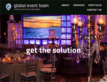 Tablet Screenshot of globaleventteam.com